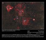 Emissionsnebel in den Sternbildern Kasiopeia und Kepheus