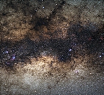 Zentrum der Milchstraße im Sternbild Schütze